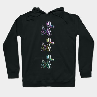 Balloon Dogs Multicolor - Weirdcore Maximalist Design Hoodie